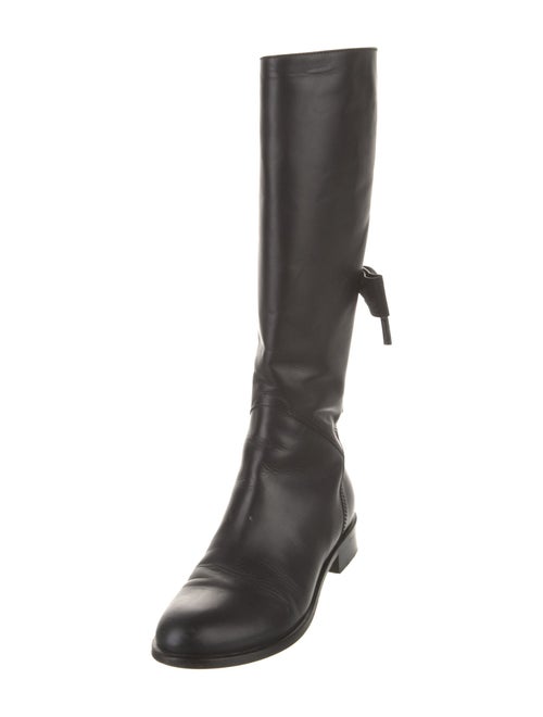 Valentino Leather Riding Boots