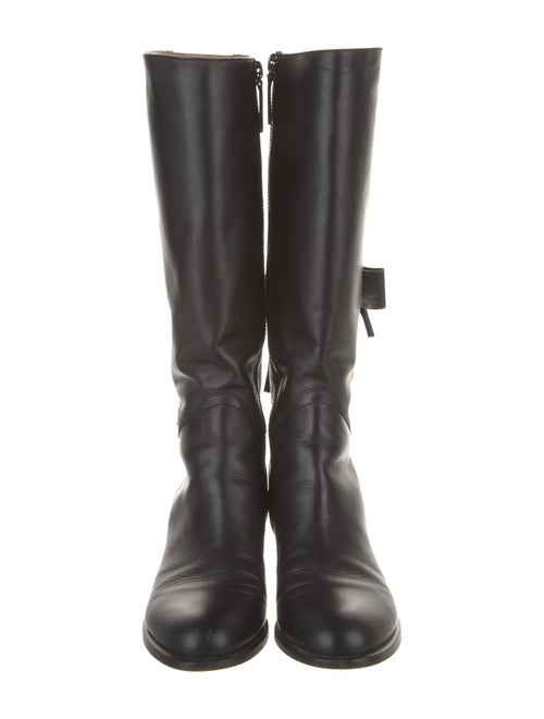 Valentino Leather Riding Boots
