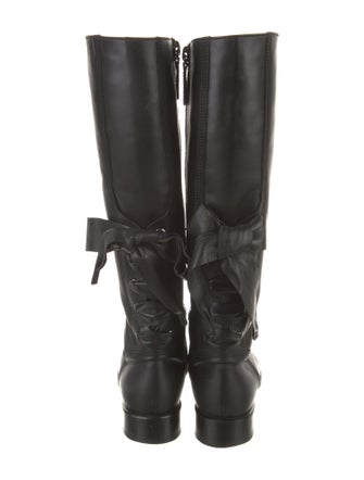 Valentino Leather Riding Boots