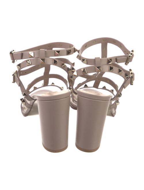 Valentino Rockstud Accents Leather Gladiator Sandals