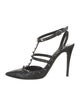 Valentino Rockstud Accents Leather T-Strap Pumps