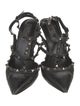 Valentino Rockstud Accents Leather T-Strap Pumps