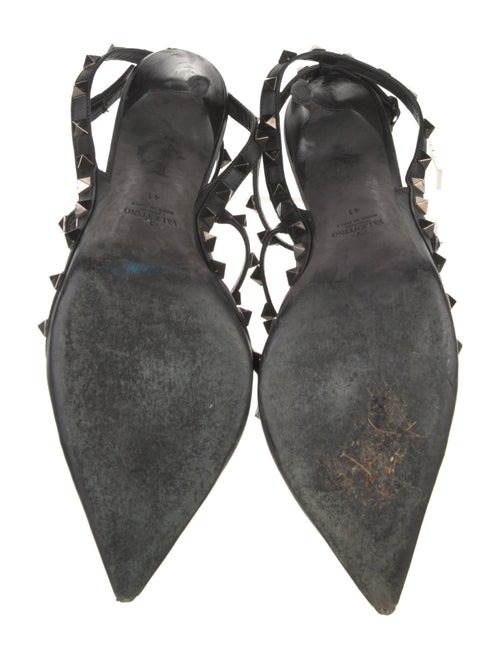 Valentino Rockstud Accents Leather T-Strap Pumps
