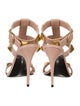 Valentino Rockstud Accents Leather T-Strap Sandals