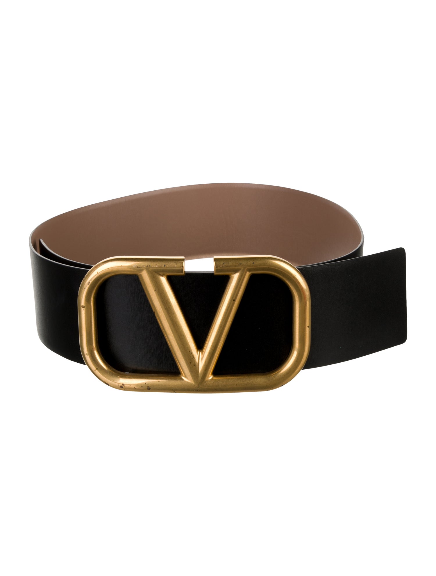Valentino Giant V Logo Wide Belt