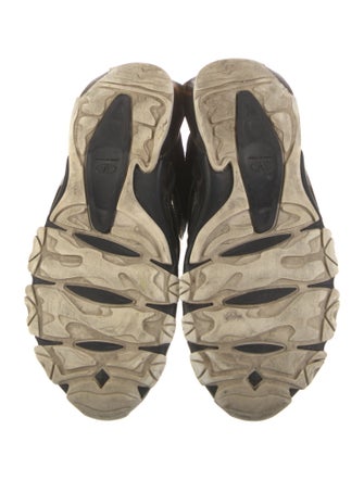 Valentino Leather Camouflage Print Sneakers