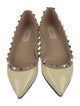 Valentino Rockstud Accents Patent Leather Flats
