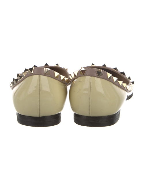 Valentino Rockstud Accents Patent Leather Flats