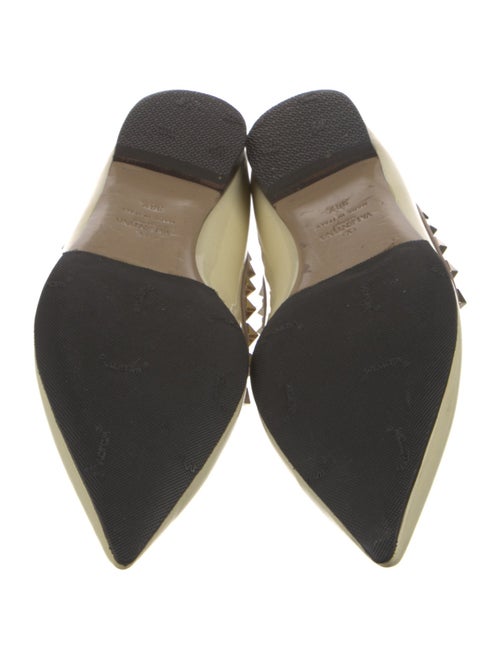 Valentino Rockstud Accents Patent Leather Flats