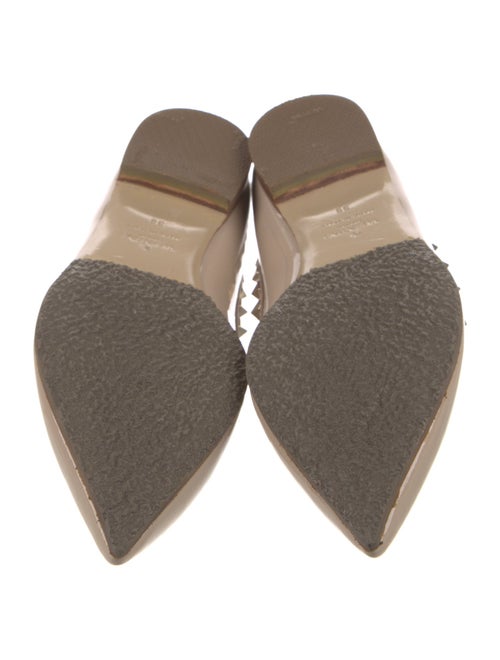 Valentino Rockstud Accents Patent Leather Ballet Flats