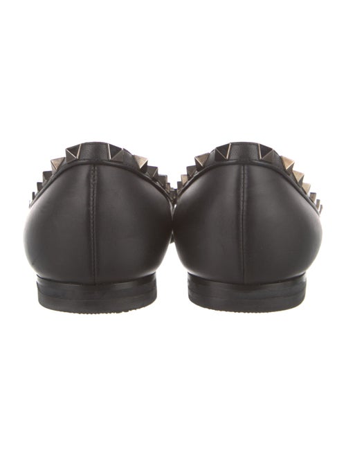 Valentino Rockstud Accents Leather Ballet Flats