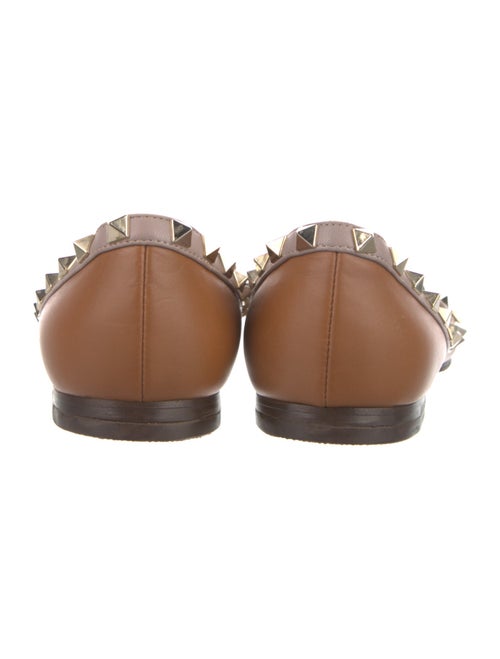 Valentino Rockstud Accents Leather Ballet Flats