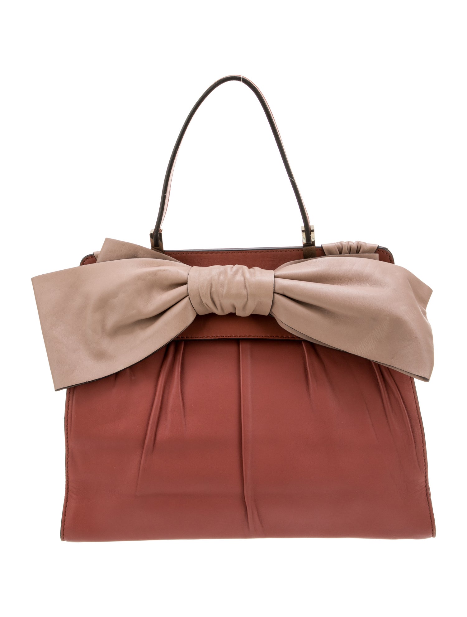 Valentino Leather Top Handle Bag