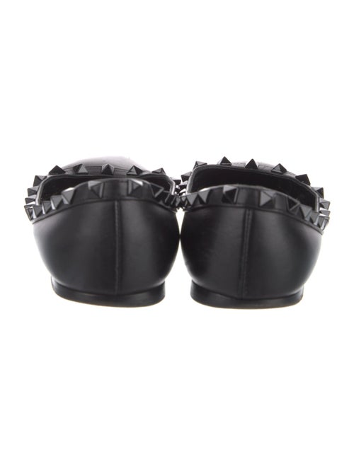 Valentino Rockstud Accents Leather Ballet Flats