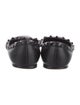 Valentino Rockstud Accents Leather Ballet Flats