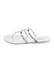 Valentino Rockstud Accents Rubber Slides