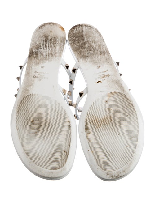 Valentino Rockstud Accents Rubber Slides