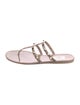 Valentino Rockstud Accents Rubber Slides
