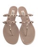 Valentino Rockstud Accents Rubber Slides
