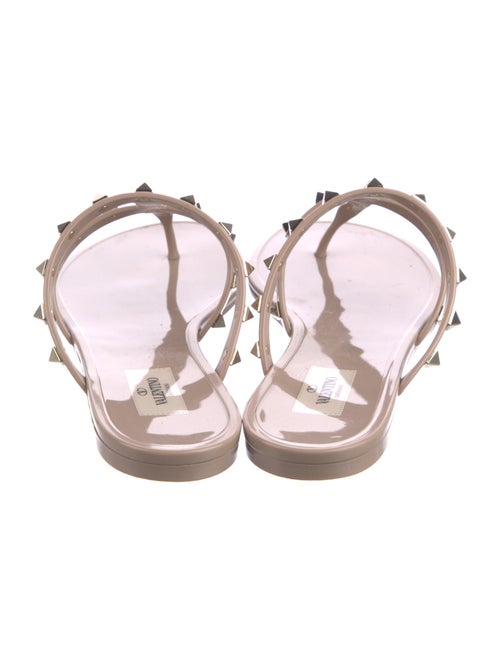 Valentino Rockstud Accents Rubber Slides
