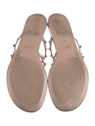 Valentino Rockstud Accents Rubber Slides