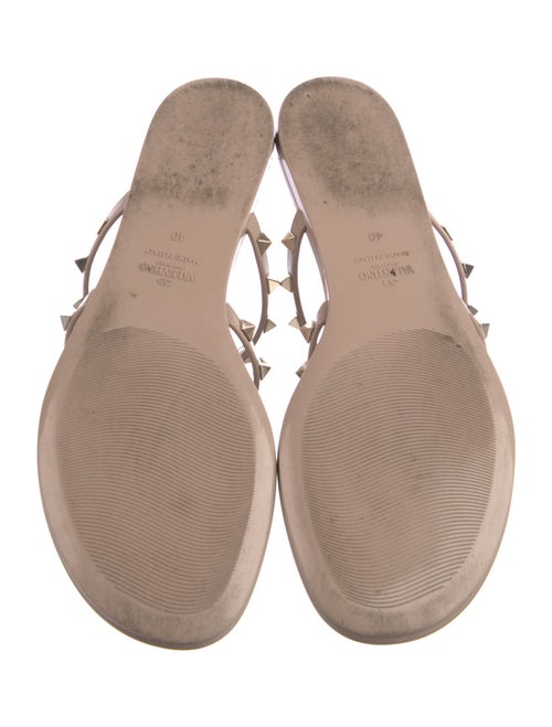 Valentino Rockstud Accents Rubber Slides