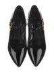 Valentino Patent Leather Chain-Link Accents Pumps
