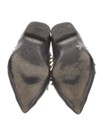 Valentino Rockstud Accents Leather Ballet Flats