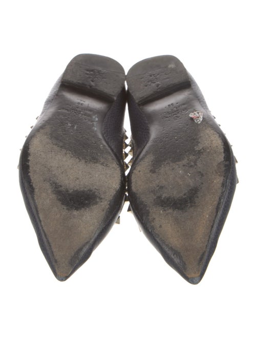 Valentino Rockstud Accents Leather Ballet Flats