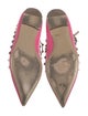 Valentino Rockstud Accents Patent Leather Ballet Flats