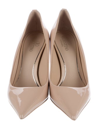 Valentino Rockstud Accents Patent Leather Pumps