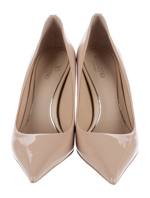 Valentino Rockstud Accents Patent Leather Pumps