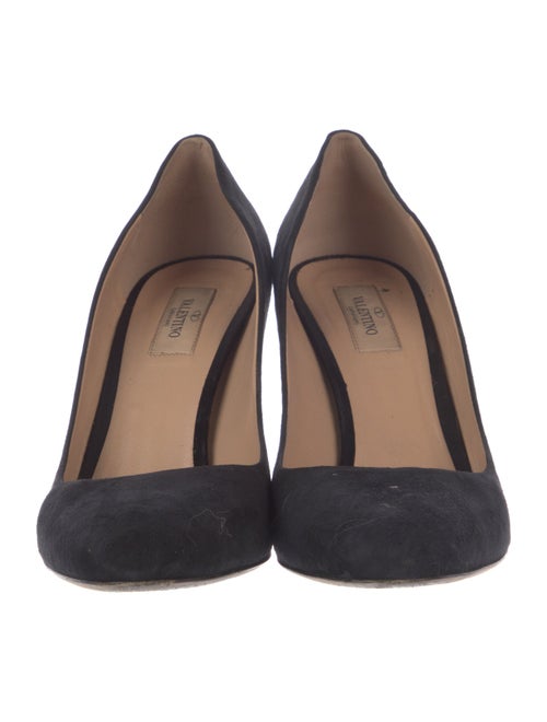 Valentino Rockstud Accents Suede Pumps