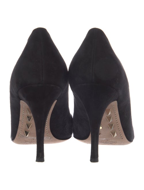 Valentino Rockstud Accents Suede Pumps