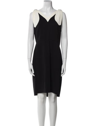 Valentino V-Neck Midi Length Dress