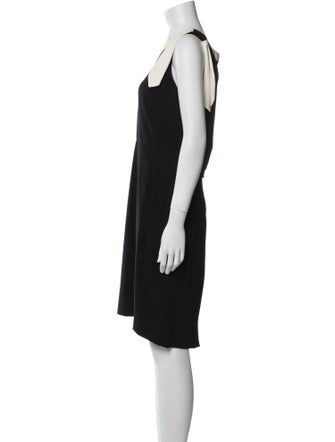 Valentino V-Neck Midi Length Dress