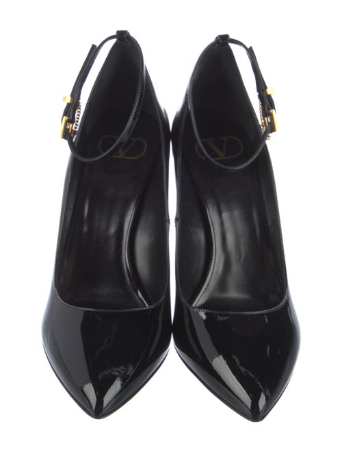 Valentino Rockstud Accents Patent Leather Pumps