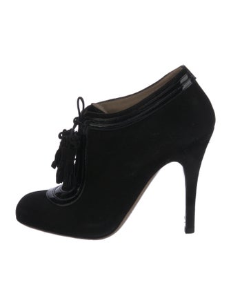 Valentino Suede Lace-Up Boots