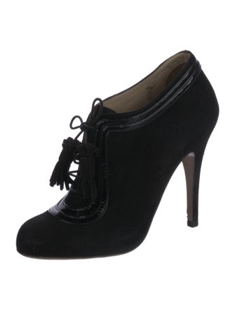 Valentino Suede Lace-Up Boots