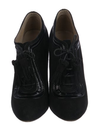 Valentino Suede Lace-Up Boots