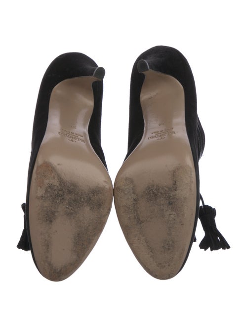 Valentino Suede Lace-Up Boots