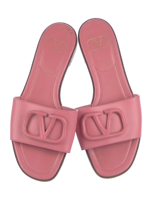 Valentino Leather Slides