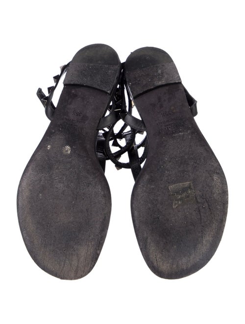 Valentino Rockstud Accents Leather Gladiator Sandals