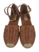 Valentino Leather Studded Accents Espadrilles