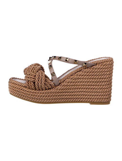 Valentino Rockstud Accents Braided Accents Espadrilles