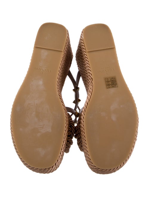 Valentino Rockstud Accents Braided Accents Espadrilles