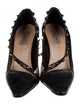 Valentino Rockstud Accents Leather Pumps