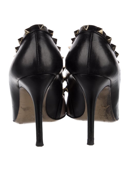 Valentino Rockstud Accents Leather Pumps