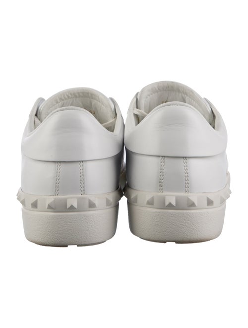 Valentino Rockstud Accents Leather Sneakers