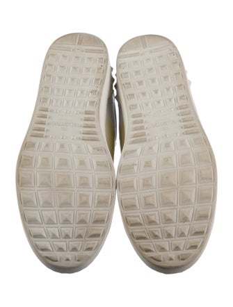 Valentino Rockstud Accents Leather Sneakers